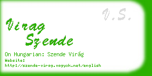 virag szende business card
